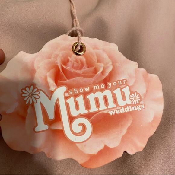 Show Me Your Mumu Eliza One Shoulder Pink Chiffon Bridesmaid Dress Size XS NWT - Picture 3 of 8